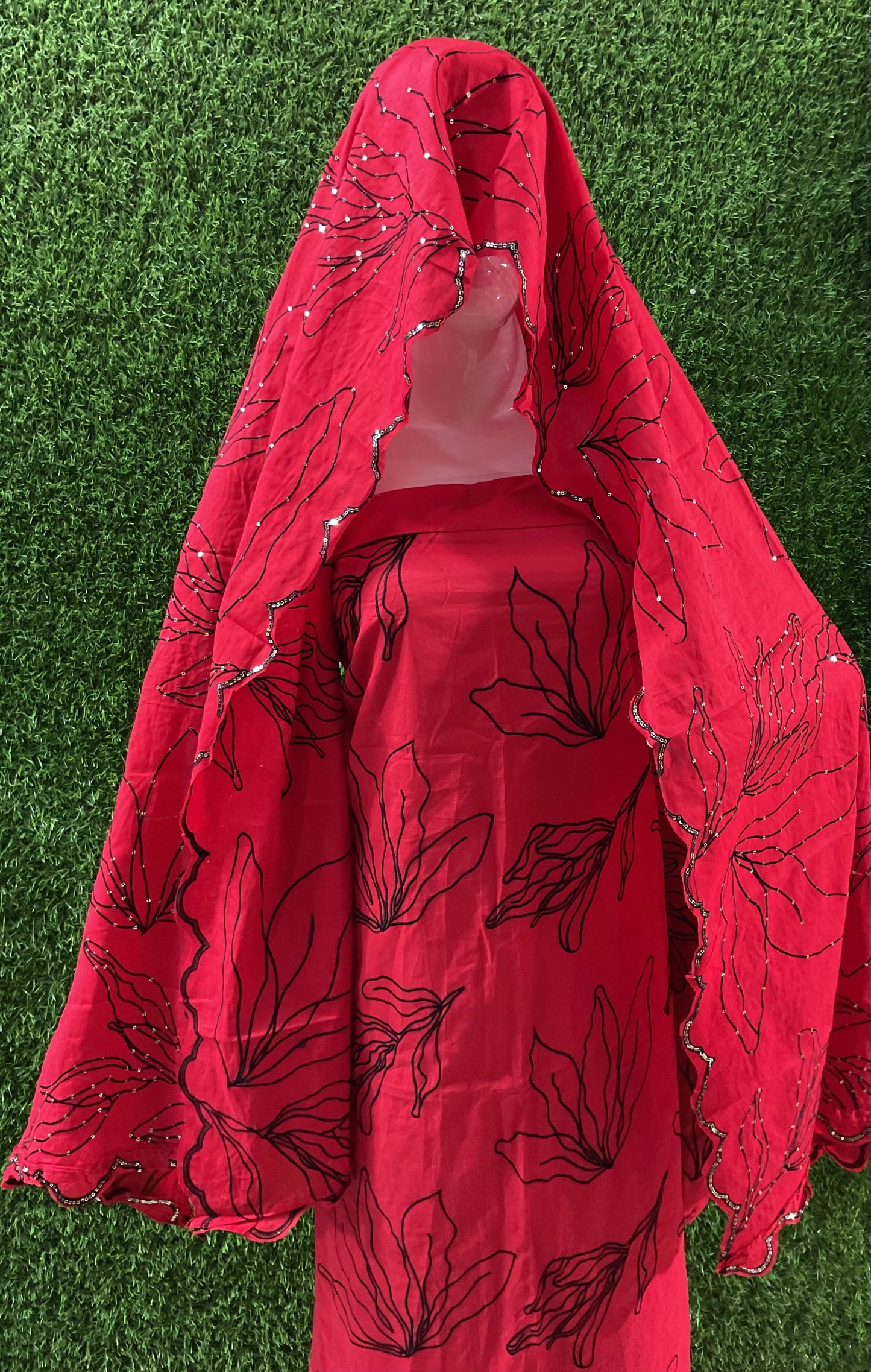 Cotton red suit