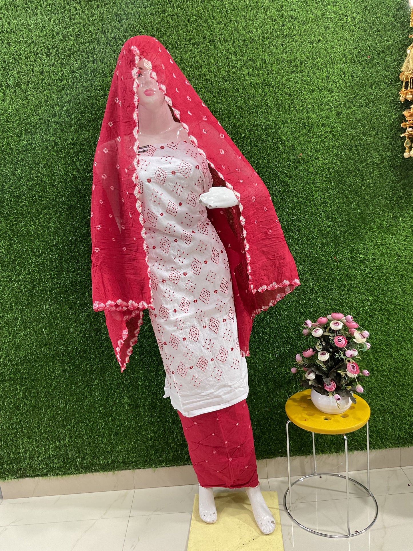Cotton bindi suit
