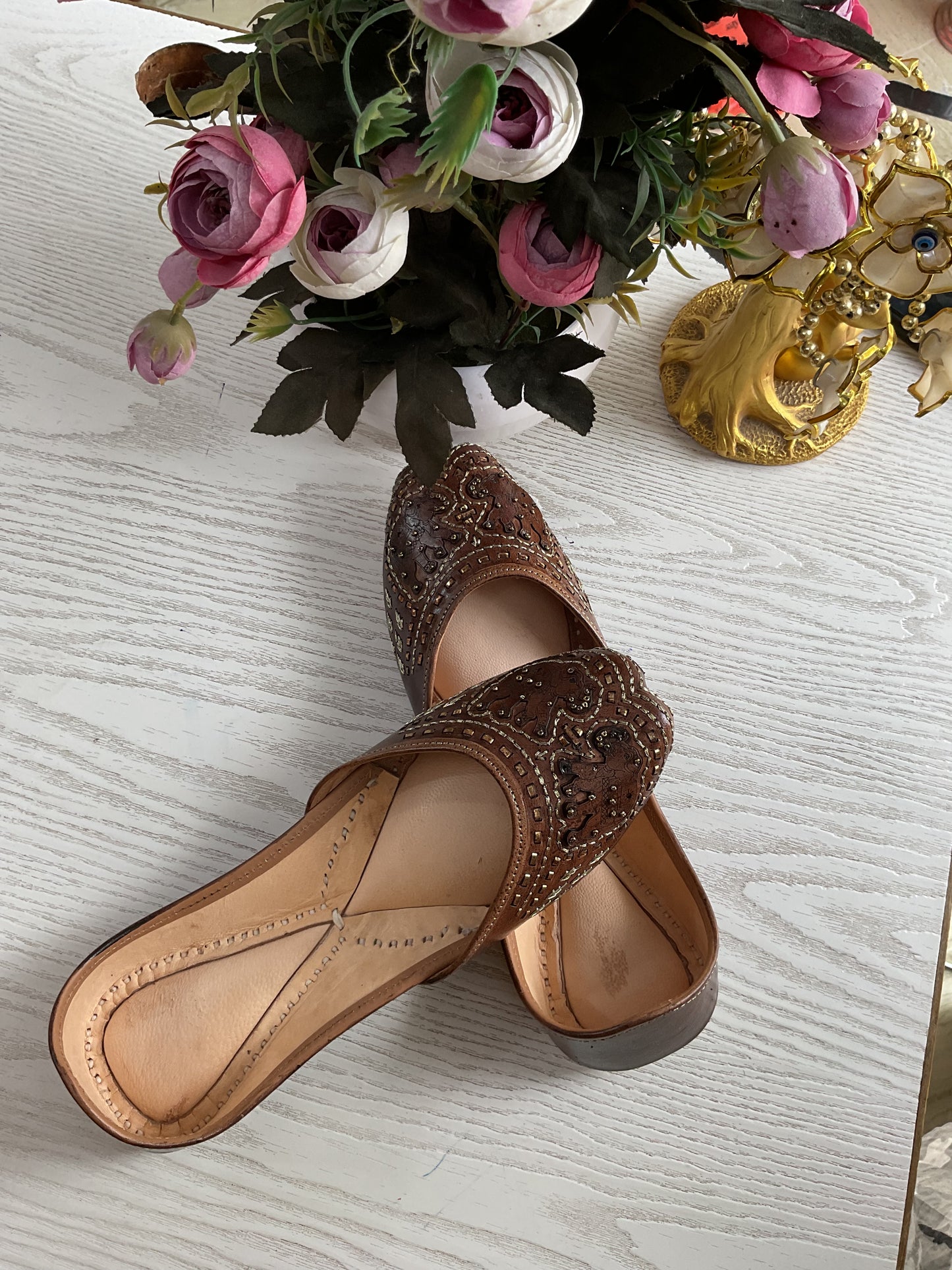 Brown leather Jutti