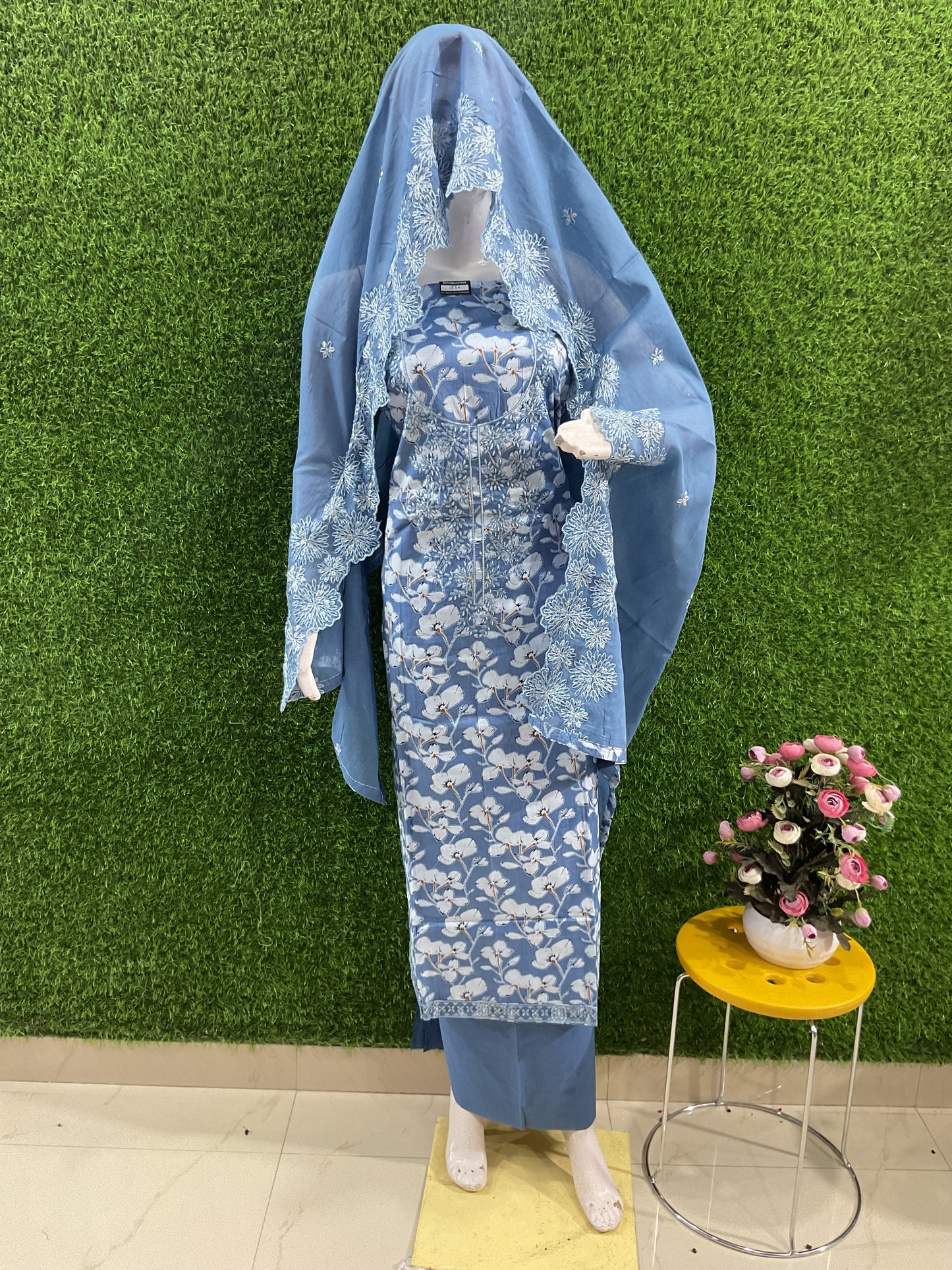 Blue cotton
