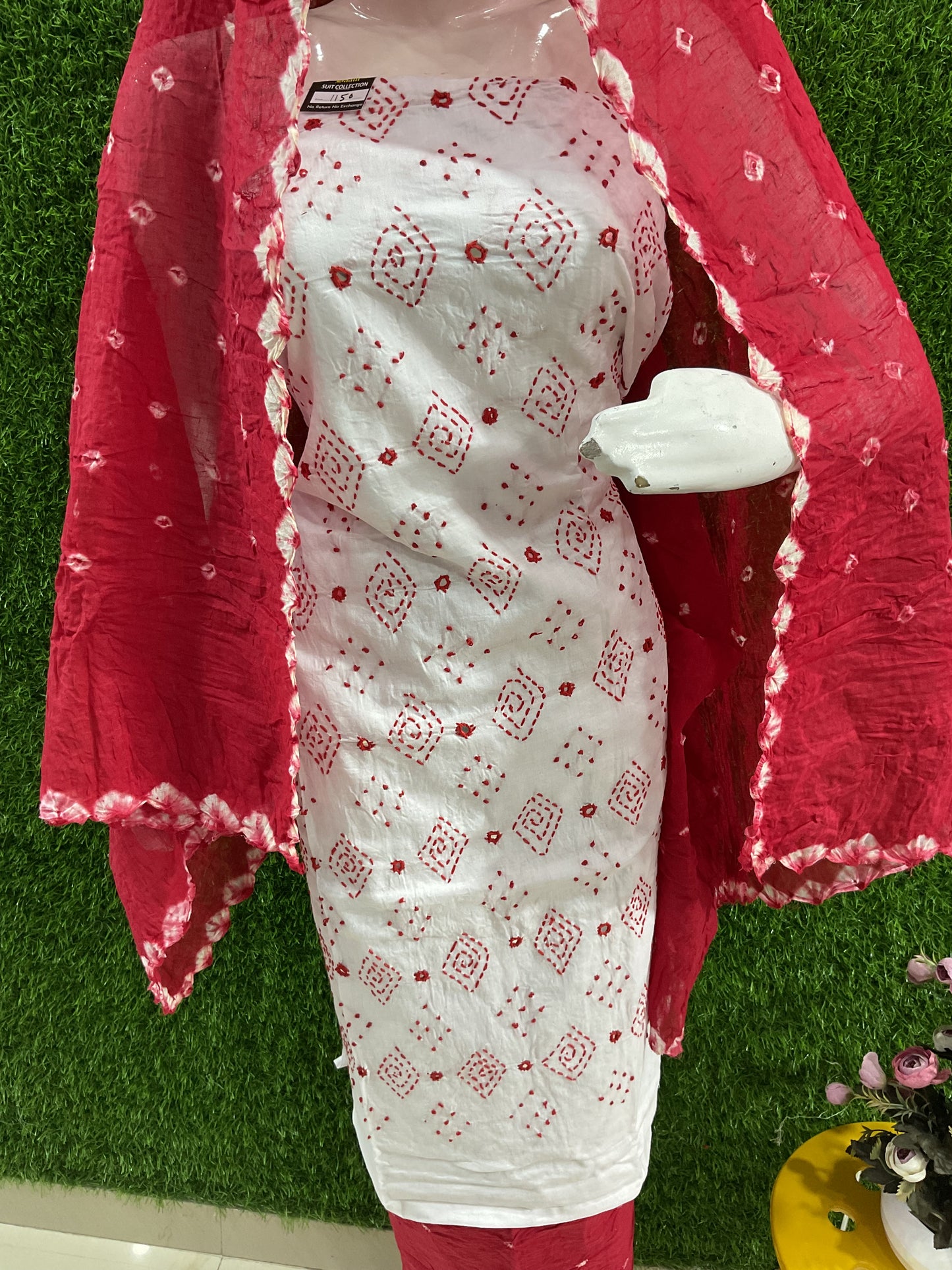 Cotton bindi suit