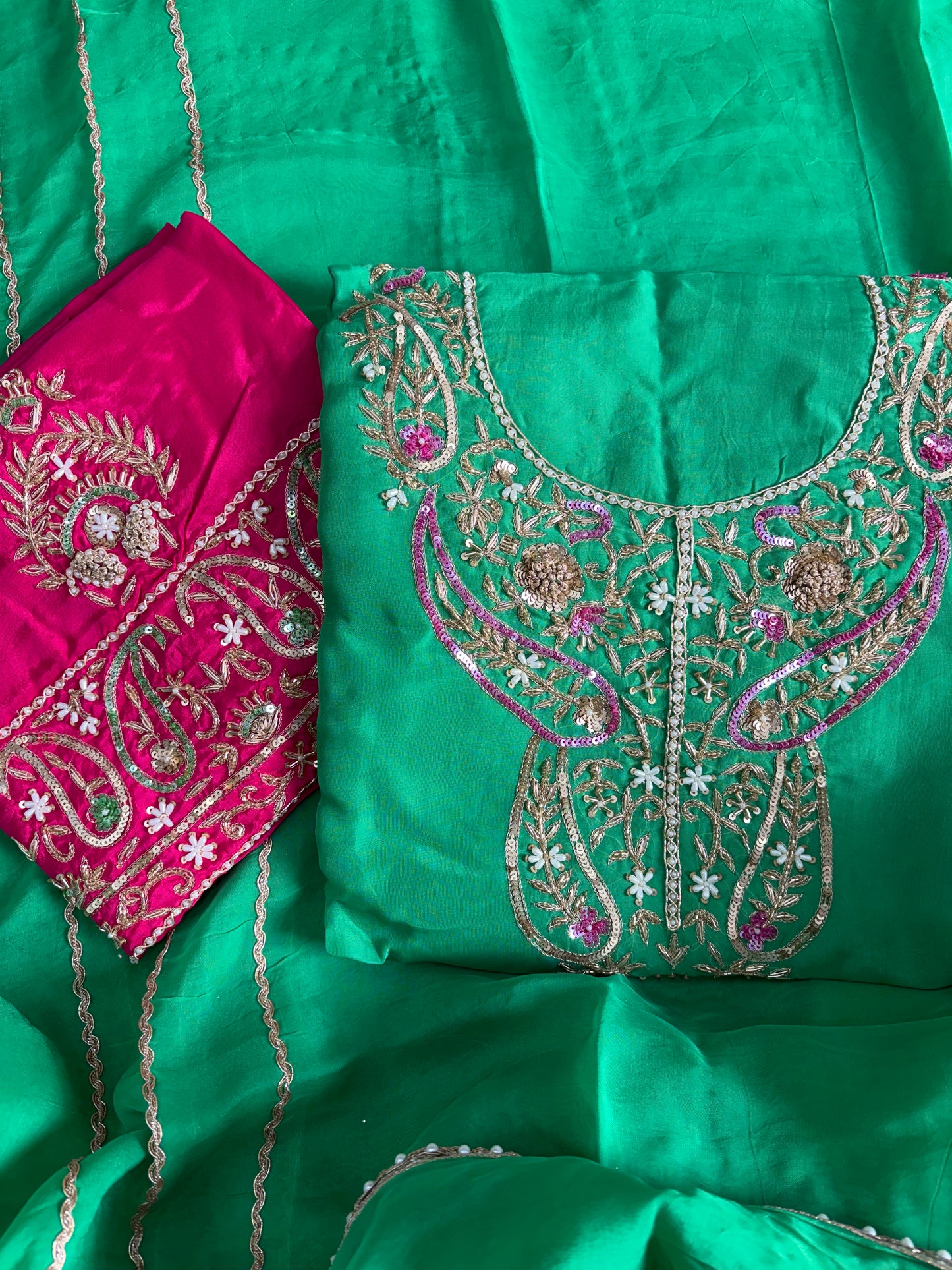 Sawan handwork 💚🩷