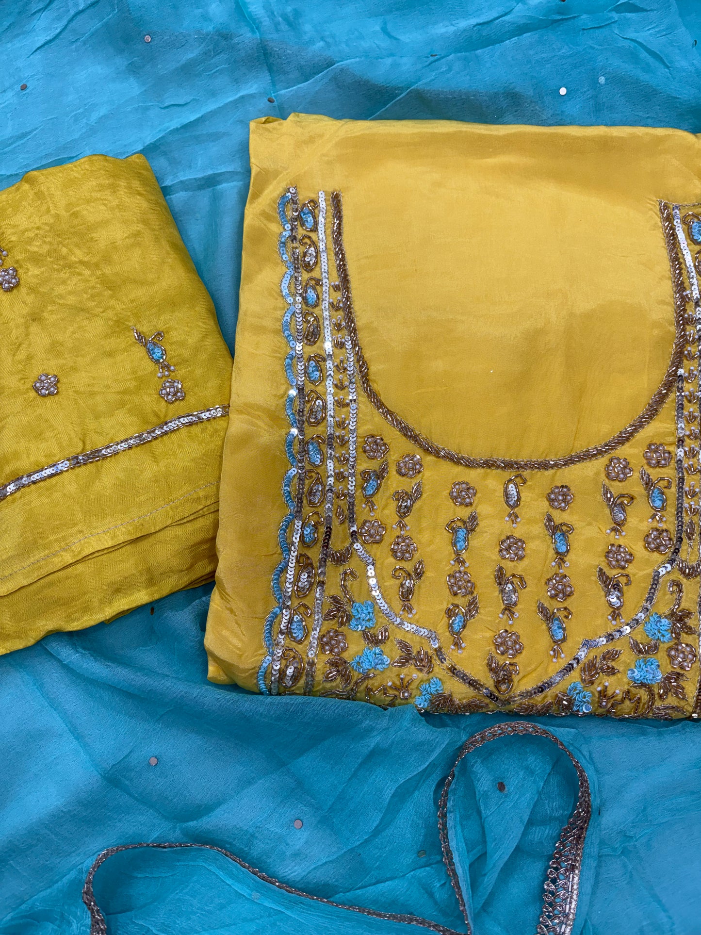 Yellow handwork