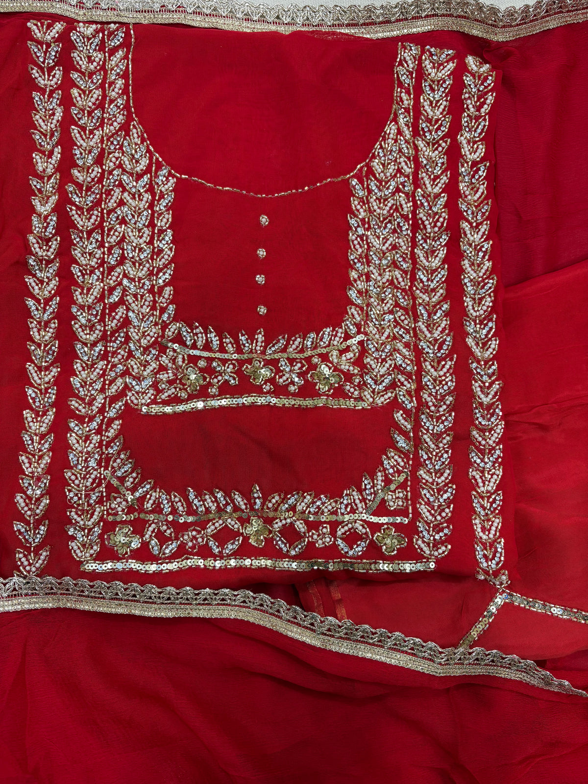 Red handwork