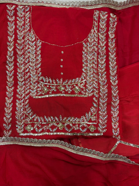 Red handwork
