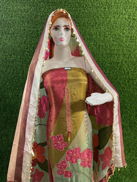 Boutique design with pearl work