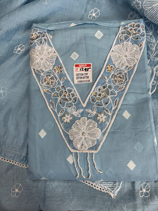Blue cotton