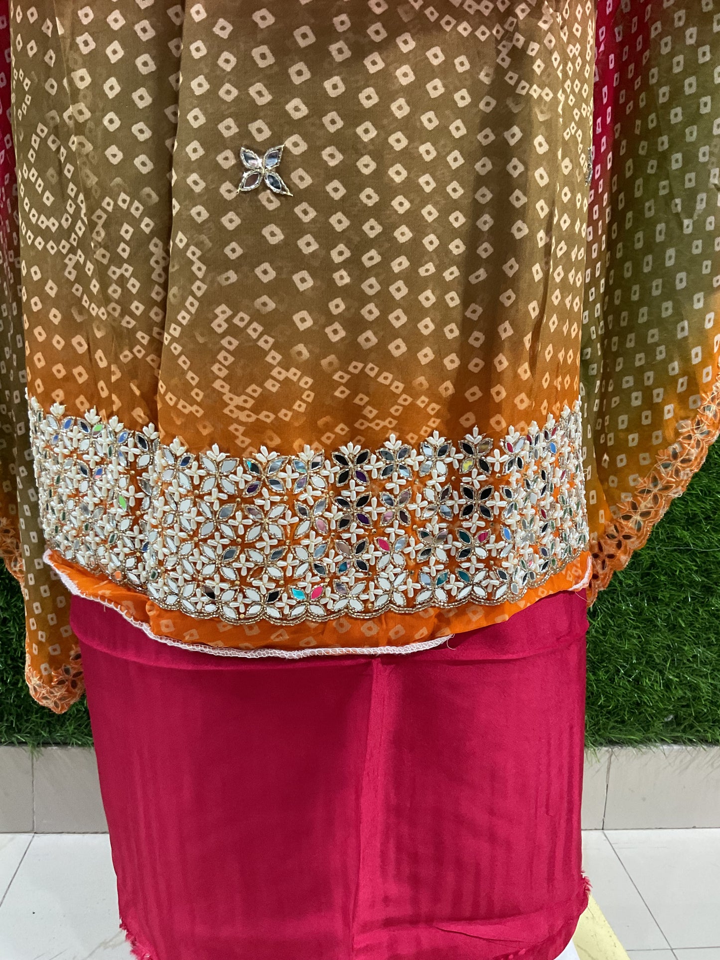 Jaipuri Bandhej multi colour