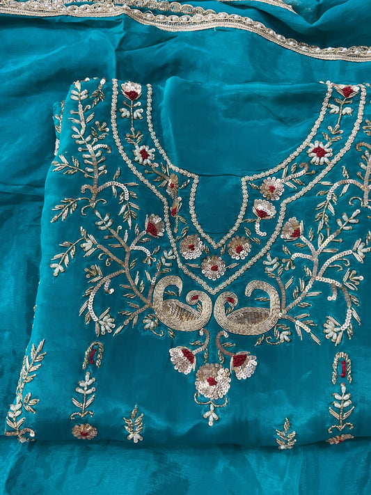 Party wear sky blue