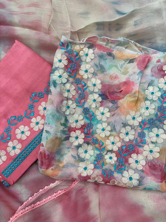 Floral twill