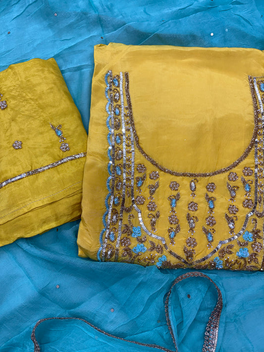 Yellow handwork